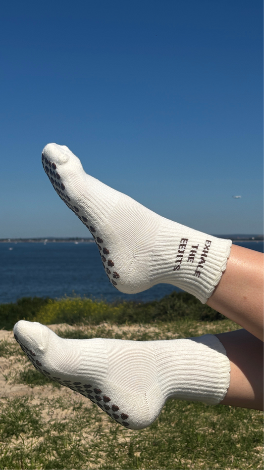 Inhale Exhale Irish-Themed Grip Socks